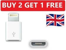 Image of Micro USB To 8 Pin Adapter Converter For For Apple iPhone 6 7 8 X XS XR 11 12 13