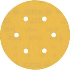 Image of Bosch EXPERT C470 Red Wood Top Sanding Discs 150mm 150mm 400g Pack of 5