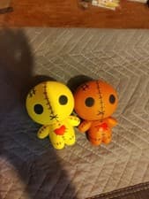 Image of Pair Of Squishy Stress Voodoo Dolls Great Shape