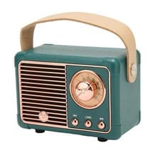 Image of Vintage WIFI Bluetooth Speaker Retro Stereo Wireless Portable Outdoor Audio Tool