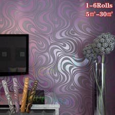 Image of 3D Effect Wallpaper Luxury Abstract Curve Feature Wall Paper for LivingRoom 1-6X
