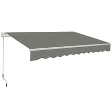 Image of 3 x 2.5m Manual Awning Garden Canopy Patio Sun Shade Retractable Shelter New
