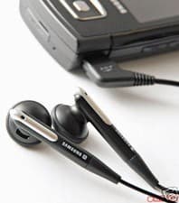 Image of Genuine Samsung Black Stereo Headphones / Earphones for E250 E900 D900 P300 Z720