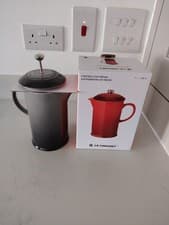 Image of LE CREUSET CAFETIERE FRENCH PRESS 1L 34oz FLINT GREY - NEW IN BOX