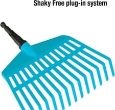 Image of GARDENA combisystem plastic Broom: The light and handy rake for small garden