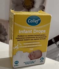 Image of Colief Infant Drops (7ml) - Lactase Enzyme Drops for Baby Calming Colic Relief
