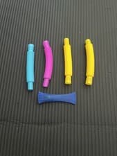 Image of Four Sensory Fidget Tubes And One Mesh Marble Fidget