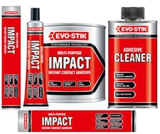 Image of Evo-Stik Impact Instant Contact Adhesive Cleaner Multi Purpose Fast Drying