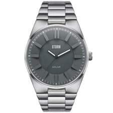 Image of Storm Solaron Grey Mens Watch Grey Dial Silver Strap 47562/GY