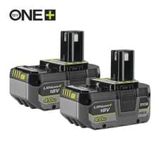 Image of Ryobi 18V ONE+ Lithium+ 4.0Ah Battery Twin Pack