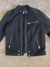 Image of DIESEL Glory Biker Jacket BLACK SIZE SMALL in Perfect Condition