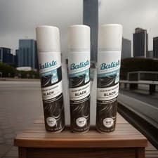 Image of Batiste BLACK Colour Dry Shampoo 3 X 200ml No white Residue( Triple Pack)