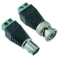 Image of BNC Plug / Socket Coaxial Connector Male Female Screw Terminals CCTV