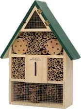Image of Natural Insect House Bee Hotel Wooden Garden Shelter Home Weather Resistant