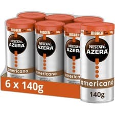 Image of NESCAFÉ Azera Americano Instant Coffee 140g (Pack of 6), Package May Vary