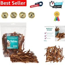 Image of Soft Buffalo Sticks 200g - 100% Natural Treats for Dogs Puppies Young Adult O...