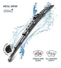 Image of HELLA Wiper Blade - WPR18 - Bracket Wiper Blade 18 Inch 45cm Front - Quantity: 2