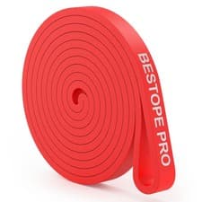 Image of Versatile Red Resistance Band for Pilates, Yoga & Strength Training - 15-35 lbs