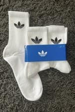 Image of Adidas orginals Cushioned Cotton Crew Socks Medium 5-9 Uk men woman gift present