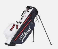 Image of New Golf Titleist Players 4 StaDry Stand Bag Navy/White/Red