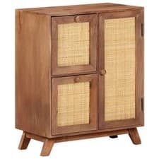 Image of Solid Mango Wood Sideboard 60x35x75 cm Storage Drawer Side Cabinet vidaXL