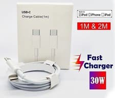 Image of Type USB C to USB C Fast Charging Samsung and iPhone Long Cable Data Sync 1m 2m
