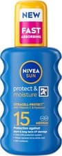 Image of NIVEA SUN Protect & Moisture Sun Spray SPF 15 (200ml), Moisturising Suncream Spr