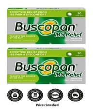 Image of 2x 20 Tablets Buscopan IBS Relief - Effective Relief From IBS Pain & Discomfort