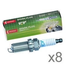 Image of Genuine Denso 8x Iridium TT Spark Plugs - IKH20TT / 4704