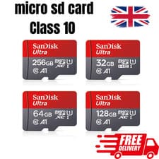 Image of SANDISK ELITE ULTRA 256GB CLASS 10 120 MB/s Micro SD SDHC SDXC Memory Card U1