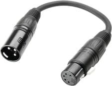 Image of Adam Hall Cables 3 STAR DHM 0020 - Adapter Cable DMX 5-pole XLR female to 3-pole
