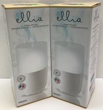 Image of Homedics Ellia Ultrasonic Aroma Diffuser, Color Changing, 2 Pack