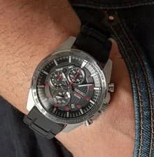 Image of Seiko SSB325P1 Men's Quartz Chronograph Watch 100M Water Resistant Silicone