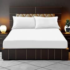 Image of Extra Deep 35cm Fitted Sheet 400 Thread Count 100% Egyptian Cotton Bed Sheets