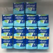 Image of 14 PACKS Always Ultra Size 1 Normal 13 Sanitary Pads/Towels InstantDry 182 Total