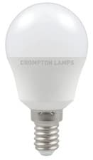 Image of Light Bulb Frosted 5.5w LED Golf Ball Non Dimmable 6500K E14 470lm Crompton