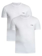 Image of Emporio Armani Men's 2 Pack Lounge Crew Neck T-Shirt, White