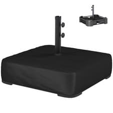 Image of Outsunny Garden Parasol Base 80 kg Sand Filled 48 mm Poles