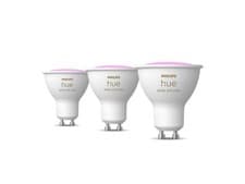 Image of Philips Hue GU10 Colour Ambiance Smart Spotlight Bulbs 3 Pack Alexa Google Home