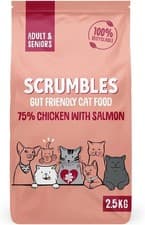 Image of Scrumbles All Natural Dry Cat Food with Chicken and Fresh Salmon 2.5 Kg