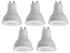Image of 5 x Megaman 140502 LED GU10 PAR16 Lamps 36° 4000K Cool White Dimmable 3.3W