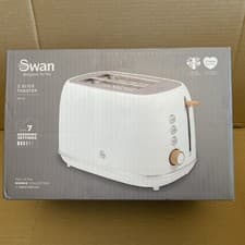 Image of Swan Nordic Collection 2 Slice Toaster 800W White NEW (imperfect body) pls read