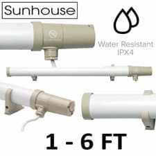 Image of Dimplex Tubular Heater 1ft or 2ft Tube with Thermostat Stat & Brackets/UK Plug
