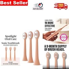 Image of Expert Sonic Toothbrush Heads - 3 Count Replacement with Micro-Action Bristles