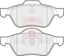 Image of Braking System Disc Brake Brake Pad Set APEC PAD1270 Front Fits Renault Laguna