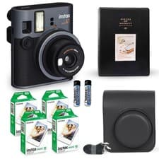 Image of Fujifilm Instax Mini 41 Instant Camera Vintage Black + 40 Sheets Bundle