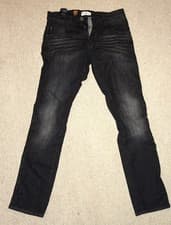 Image of 883 Police Mens Jeans – Cassady Regular – W32 L32 – Process Black –NEW WITH TAGS