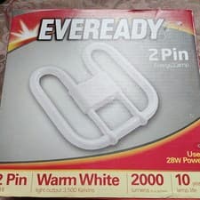 Image of 28w Fluorescent Light Bulb Tube 2 Pin Warm White Energy Saving Home