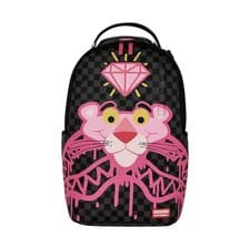 Image of NEW SPRAYGROUND PINK PANTHER DIAMOND SHARK BACKPACK LIMITED EDITION BOOKBAG