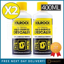 Image of 2 x KILROCK DESCALER 400ML BIG K CONCENTRATED MULTI-PURPOSE LIMESCALE REMOVER